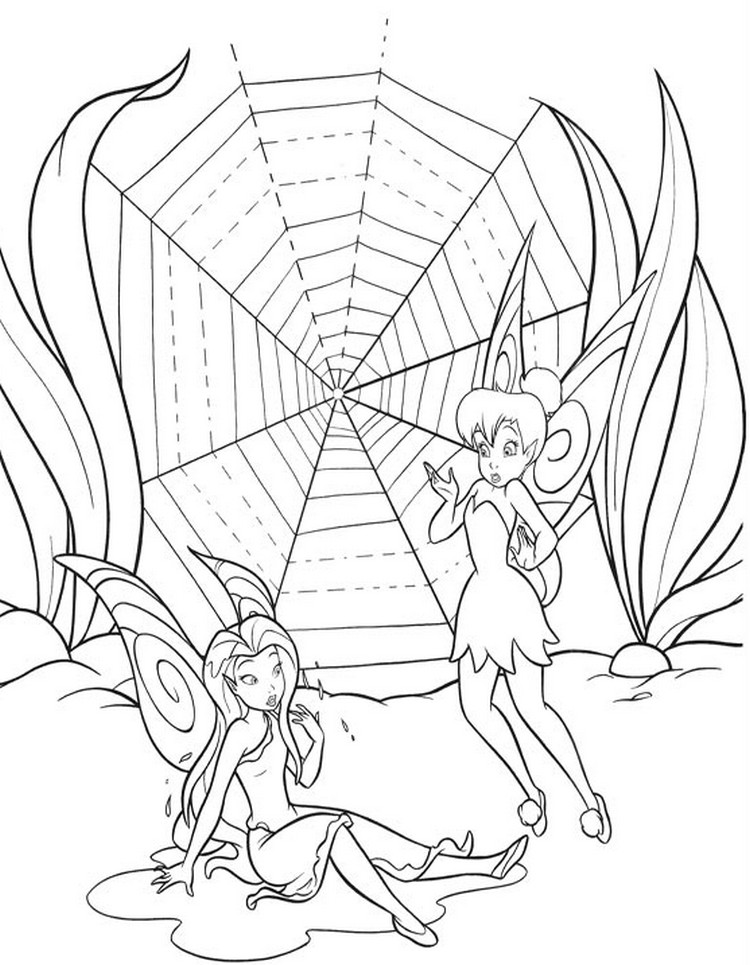 coloriage clochette et ondine